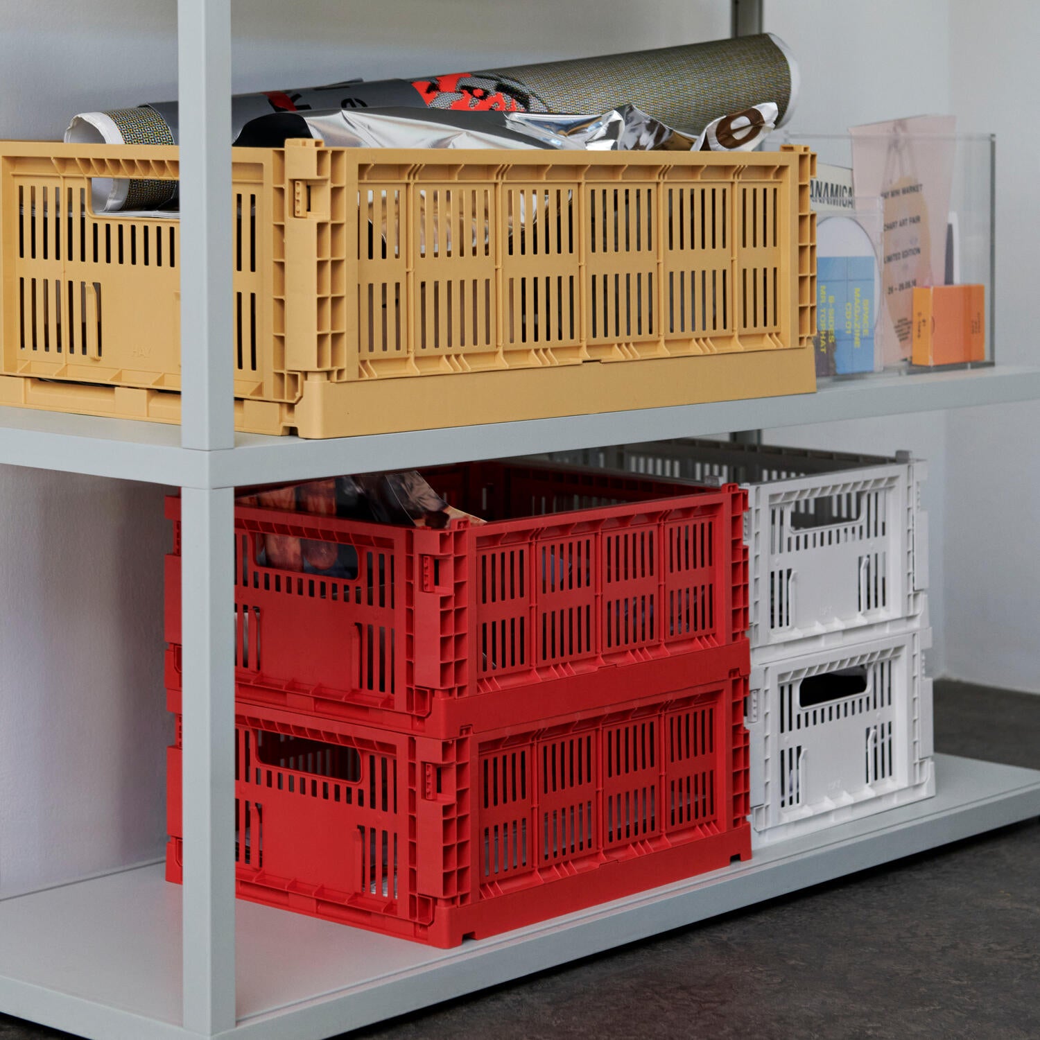 Colour Crate kasse, M - rød